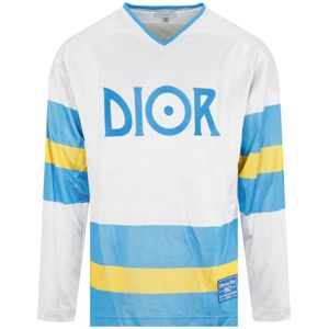 Dior, Tops, Heren, Veelkleurig, L, Multicolor Topkleding Aw 23 Longsleeve T-shirt