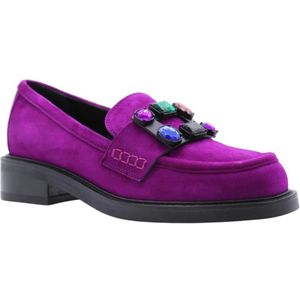 Brù Milano, Schoenen, Dames, Roze, 36 EU, Stijlvolle Unalaska Moccasin Loafers