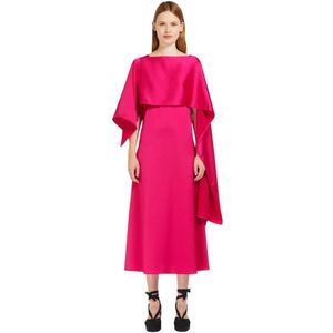 Max Mara Weekend, Kleedjes, Dames, Roze, M, Polyester, Maxi Kleedjes