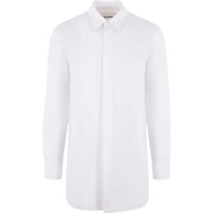 Jil Sander, Overhemden, Heren, Wit, L, Katoen, Witte Shirt met Zachte Pasvorm