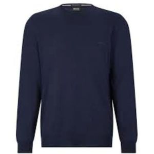 Hugo Boss, Sweatshirts & Hoodies, Heren, Blauw, M, Stijlvolle Crewneck Sweater Upgrade