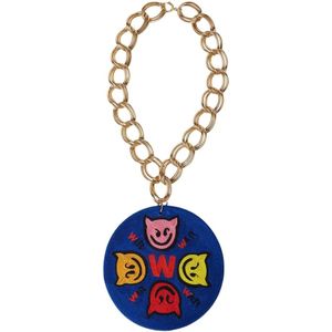 Walter Van Beirendonck, Necklaces Blauw, Heren, Maat:ONE Size