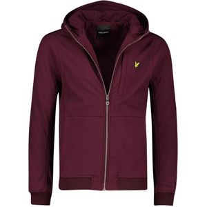 Lyle & Scott, Rode Winterjas met Rits Rood, Heren, Maat:M