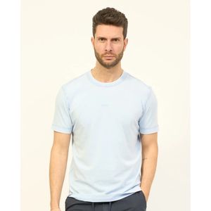 Hugo Boss, Tops, Heren, Blauw, XL, Katoen, T-Shirts