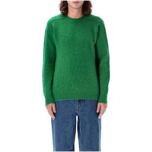 Howlin', Truien, Heren, Groen, L, Wol, Groene Ster Gebreide Trui Shaggy Bear Sweater