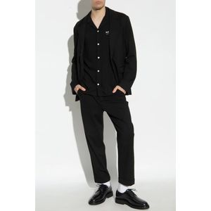 AllSaints, Jassen, Heren, Zwart, S, Wol, Blazer Helm