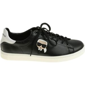 Karl Lagerfeld, Schoenen, Heren, Zwart, 41 EU, Leer, 3D Lace Sneakers