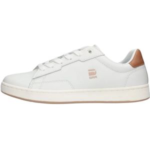 G-star, Schoenen, Dames, Wit, 36 EU, Leer, Witte Lage Sneakers Cadet