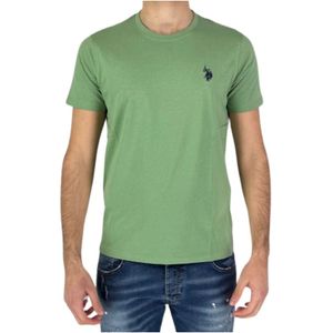 U.s. Polo Assn., Casual Katoenen T-shirt Groen, Heren, Maat:2XL
