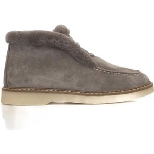 Cerruti 1881, Schoenen, Dames, Beige, 37 EU, Leer, Winter Leren Laars Vrouwen Rubber Zool