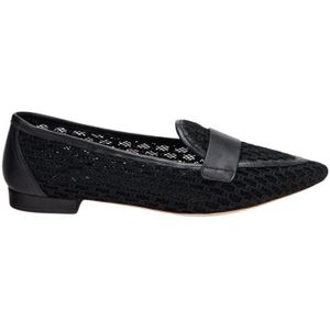 Agl, Zwarte Mesh Loafers Zwart, Dames, Maat:38 1/2 EU