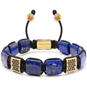 Nialaya, Bracelets Blauw, Heren, Maat:L