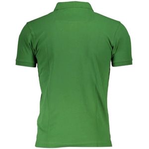 La Martina, Tops, Heren, Groen, 2Xl, Katoen, Elegante Groene Slim Fit Polo