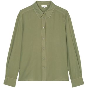 Marc O'Polo, Normale blouse Groen, Dames, Maat:S