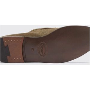 Scarosso, Schoenen, Heren, Beige, 43 1/2 EU, Suède, Grijze Suède Penny Loafers