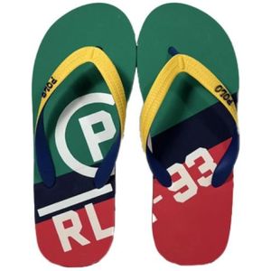 Ralph Lauren, Schoenen, Heren, Groen, 40 EU, Stijlvolle heren teenslippers voor de zomer