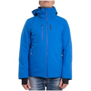 Colmar, Heren Ski Jas van Gerecycled Waterdicht Materiaal Blauw, Heren, Maat:L