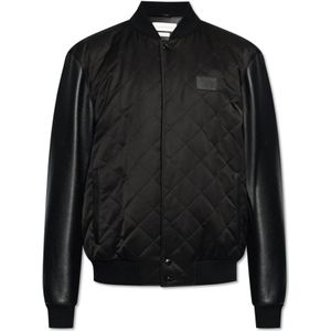 Alexander McQueen, Jassen, Heren, Zwart, M, Wol, 'Bomber' jack