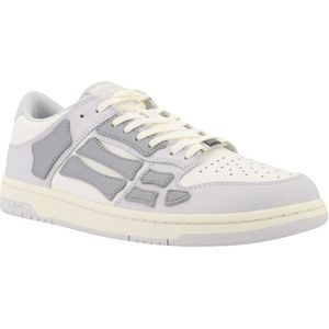 Amiri, Schoenen, Heren, Grijs, 43 EU, Leer, Grijze Sneakers Veters Leer Rubber