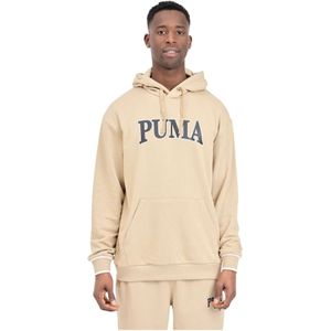 Puma, Sweatshirts & Hoodies, Heren, Beige, M, Hoodies
