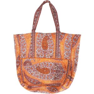 Antik Batik, Tassen, Dames, Oranje, ONE Size, Katoen, Tas Tajar