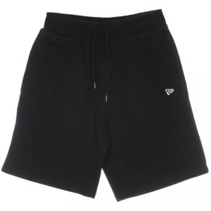 New Era, Korte broeken, Heren, Zwart, M, Essentiële zwarte shorts voor heren