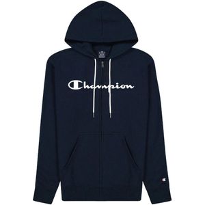 Champion, Sweatshirts & Hoodies, Heren, Blauw, S, Katoen, Sportieve Heren Sweater