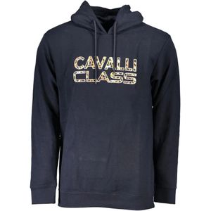 Cavalli Class, Sweatshirts & Hoodies, Heren, Blauw, L, Katoen, Hoodies