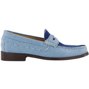 Toral, Schoenen, Dames, Blauw, 38 EU, Dames Coin Loafer Blauw/Jeans