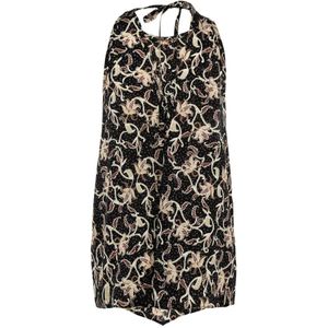 Pinko, Tops, Dames, Grijs, M, Polyester, Dames Haltertop Zomerstijl