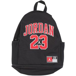 Jordan, Tassen, unisex, Zwart, ONE Size, Polyester, Zwarte Jersey Rugzak met Laptopvak