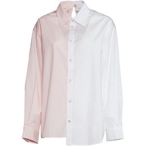 Marni, Blouses & Shirts, Dames, Wit, S, Witte en roze shirts voor vrouwen