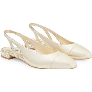 Stuart Weitzman, Schoenen, Dames, Geel, 39 EU, Kristal Slingback Ballet Flat