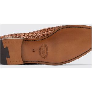 Scarosso, Schoenen, Heren, Bruin, 39 EU, Leer, Handgemaakte Italiaanse Leren Loafers