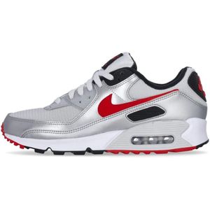 Nike, Air Max 90 Photon Dust/University Red Sneakers Veelkleurig, Heren, Maat:42 1/2 EU