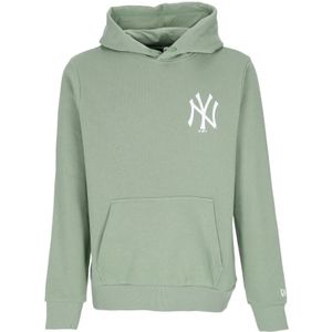 New Era, Sweatshirts & Hoodies, Heren, Groen, S, Katoen, MLB League Essential Groene Hoodie