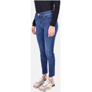 Pinko, Jeans, Dames, Blauw, W26, Katoen, Skinny Jeans Sabrina