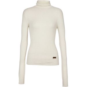 Balmain, Truien, Dames, Beige, 2Xs, Wol, Gebreide coltrui