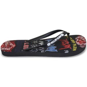 Philipp Plein, Flip Flops Slippers Zwart, Heren, Maat:42 EU