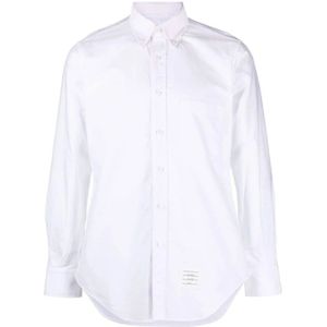 Thom Browne, Overhemden, Heren, Wit, L, Katoen, Formal Shirts