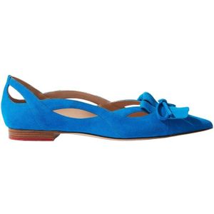 Scarosso, Luxe Suède Forget-Me-Not Ballerina`s Blauw, Dames, Maat:39 EU