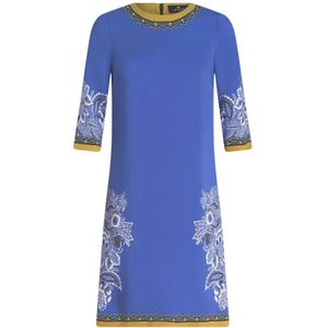 Etro, Kleedjes Blauw, Dames, Maat:M