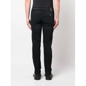 Jacob Cohën, Jeans, Heren, Zwart, W35, Denim, Super Slim Fit Jeans