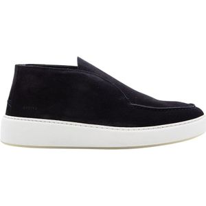 Nubikk, Schoenen, Heren, Blauw, 41 EU, Suède, Blauwe Suède Loafers voor Heren