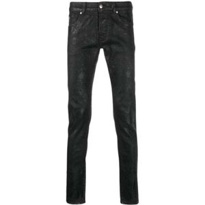 John Richmond, Jeans, Heren, Zwart, W38, Katoen, Moderne Slim-fit Jeans
