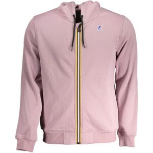 K-Way, Sweatshirts & Hoodies, Heren, Paars, XL, Fleece sweater met capuchon en rits