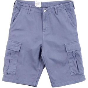 Carhartt Wip, Korte broeken, Heren, Paars, W33, Reguliere Cargo Shorts