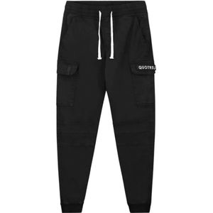 Quotrell, Quotrell casablanca cargo pants Zwart, Heren, Maat:XL