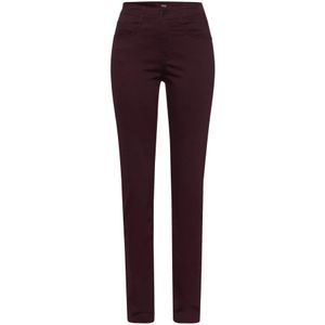 Brax, Broeken, Dames, Paars, 3Xl, Katoen, Zachte en stijlvolle Aubergine Broek