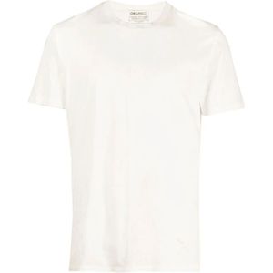 Maison Margiela, Biologisch Katoenen T-shirt Pak Wit, Heren, Maat:2XL